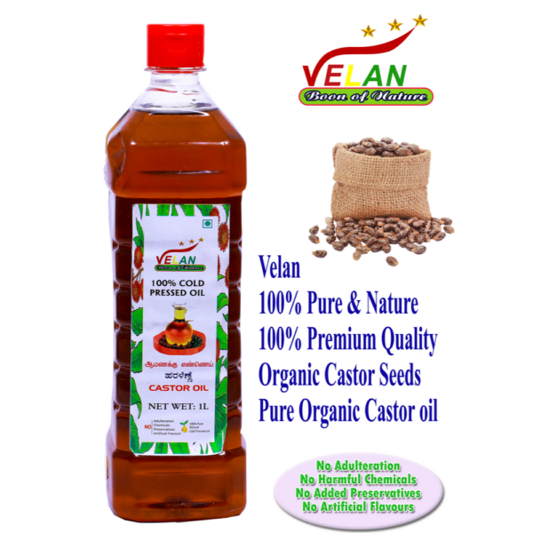 velan velan oils velan wood pressed oils VELAN CASTOR OIL 1L