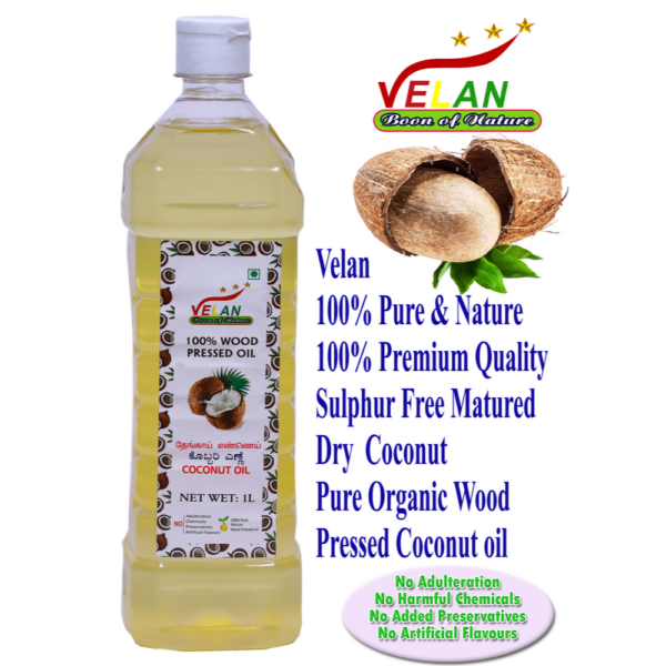 velan velan oils velan wood pressed oils VELAN COCONUT OIL 1L