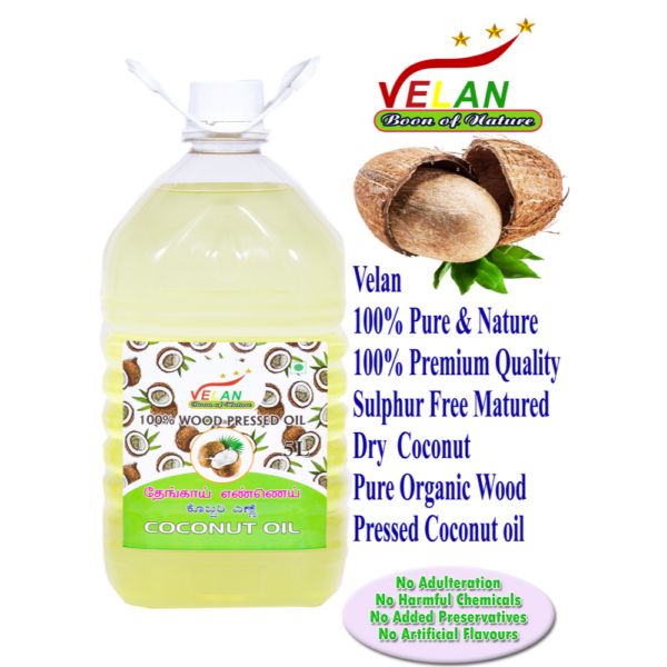 velan velan oils velan wood pressed oils VELAN COCONUT OIL 5L