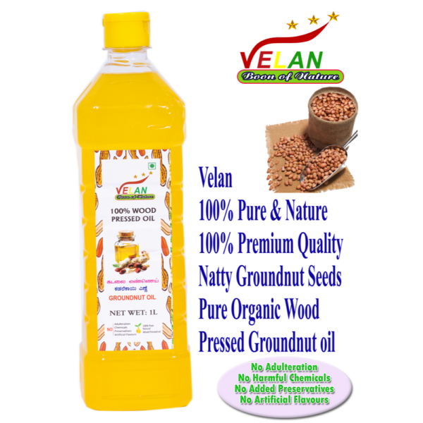 velan velan oils velan wood pressed oils VELAN GROUNDNUT OIL 1L