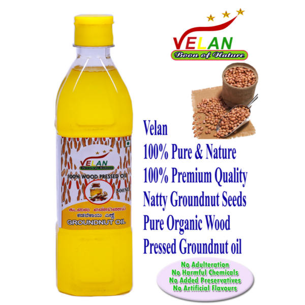 velan velan oils velan wood pressed oils VELAN GROUNDNUT OIL500ML