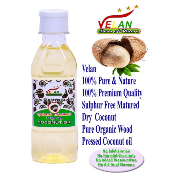 velan velan oils velan wood pressed oils VELAN PURE COCONUT OIL 200ML