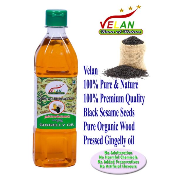 velan velan oils velan wood pressed oils VELAN PURE GINGELLY OIL 500ML