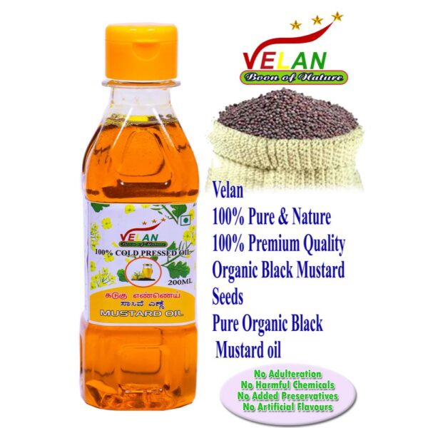 velan velan oils velan wood pressed oils VELAN MUSTARD OIL 200ML